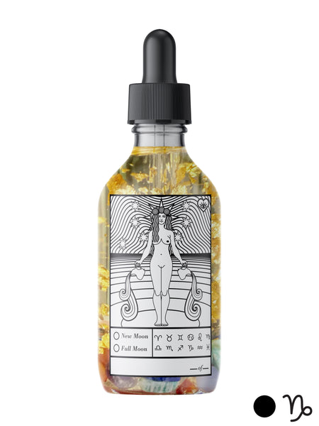 New Moon Capricorn Oil - 4 oz Liquid Love (Sweet almond, sunflower, jojoba)