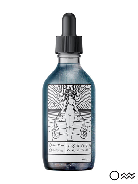 Blue Full Moon Aquarius Oil - 4 oz Liquid Love (Apricot, sunflower, Jojoba)