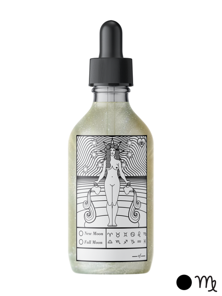 New Moon Virgo Coconut Oil - 4 oz Liquid Love (Apricot, sunflower, jojoba)