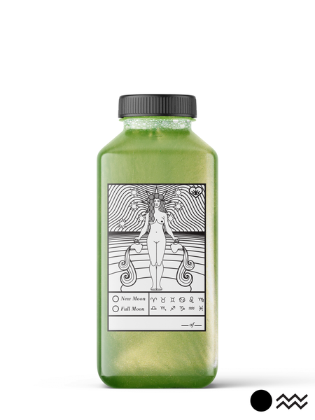 New Moon Aquarius  - 8 oz GREEN Bubble-Body Wash